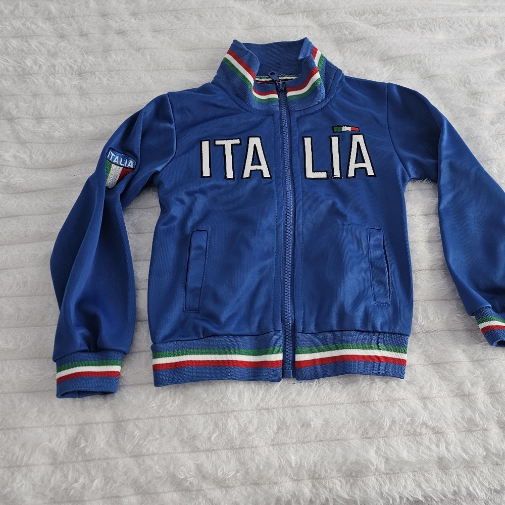 Italia Kids Blue Track Jacket Size 1/2